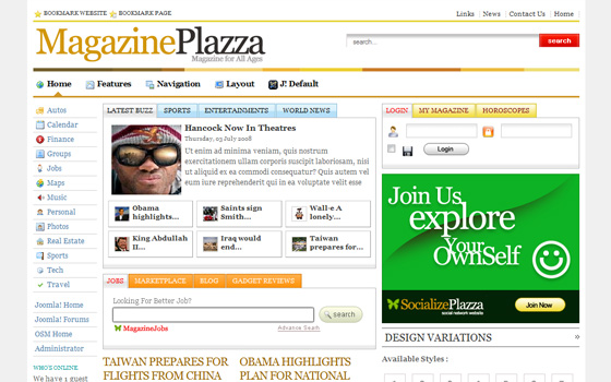 The World News - December 09 Joomla Template