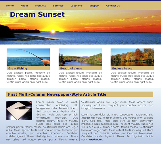 Free HTML5 Websites