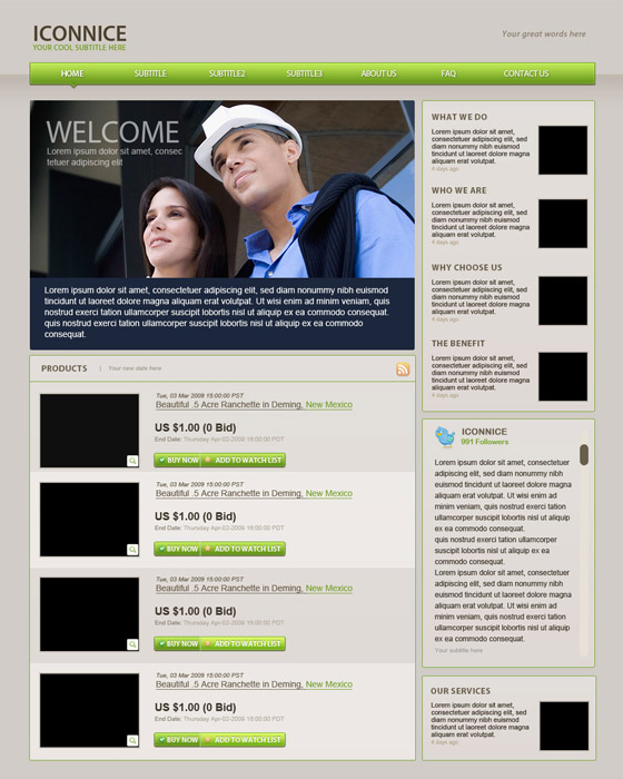 Awesome Psd Themes Free