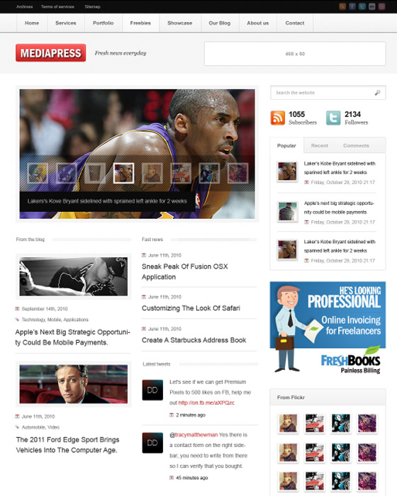 Awesome Psd Themes Free
