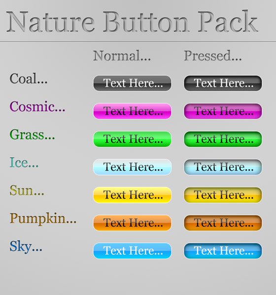 Free PSD buttons