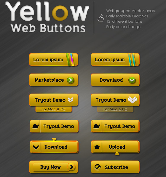 Free PSD buttons