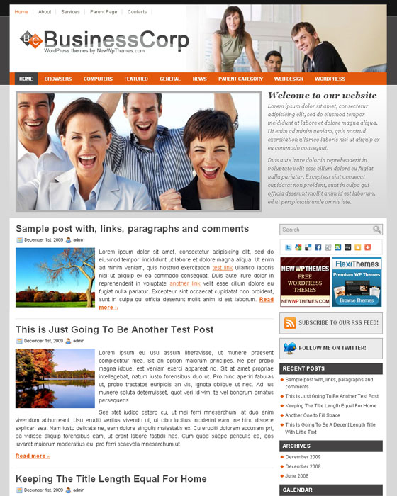 Corporate WordPress Themes