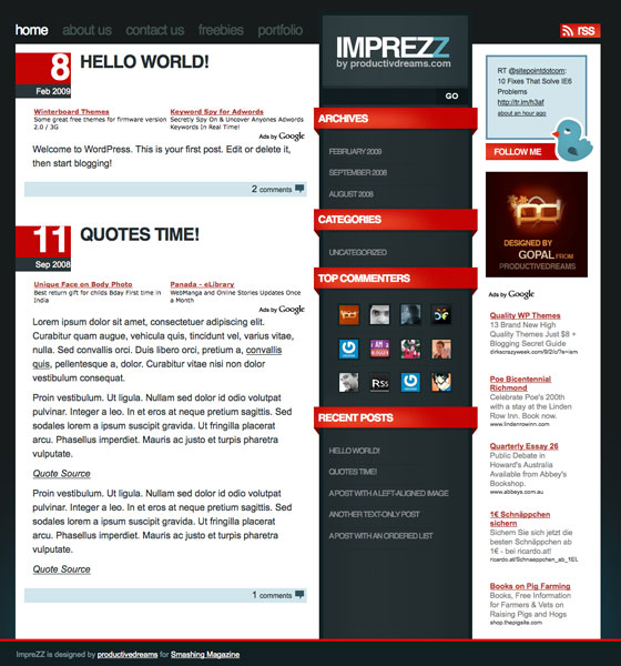 Free WordPress Themes