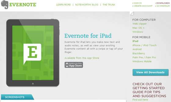 IPad Applications Websites Inspiration