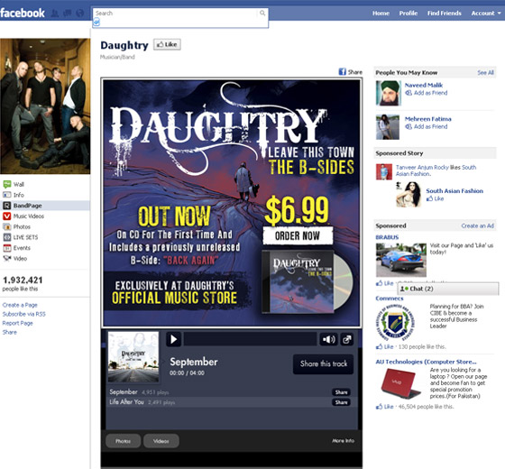 Facebook Fans Pages