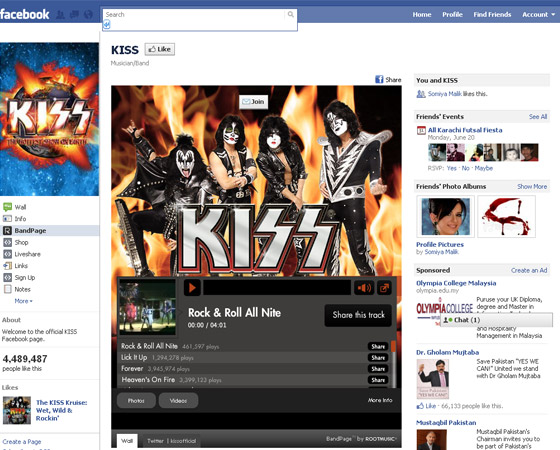 Facebook Fans Pages