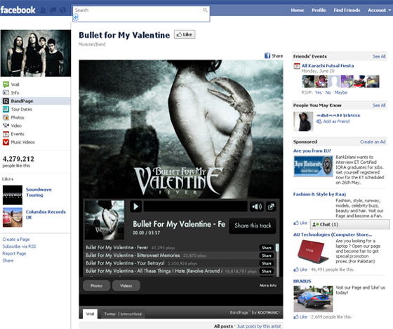Facebook Fans Pages