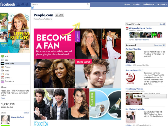 Facebook Fans Pages
