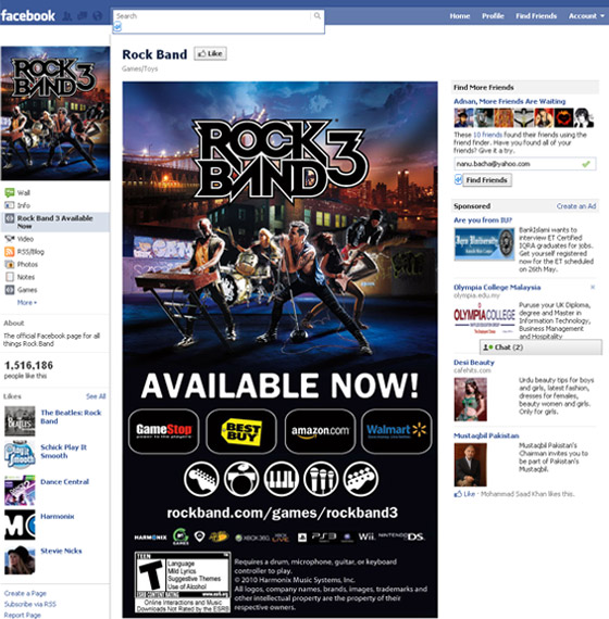 Facebook Fans Pages