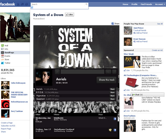 Facebook Fans Pages
