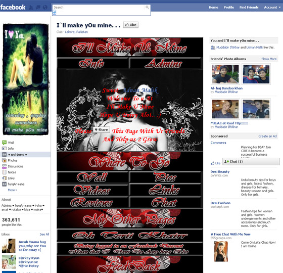 Facebook Fans Pages