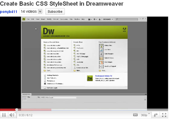 Best CSS Video Tutorials