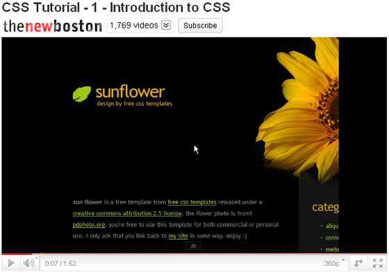 Best CSS Video Tutorials