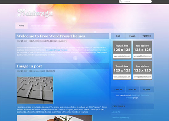 Beautiful Free WordPress Themes