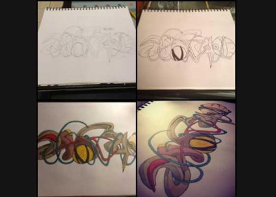Beautiful Collection of Free Hand Graffiti Art