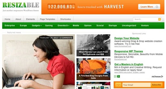 HTML5 Responsive WordPress Themes
