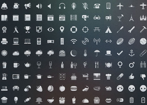 Symbols, Signs, Glyph And Simple Icon Sets For Your Design