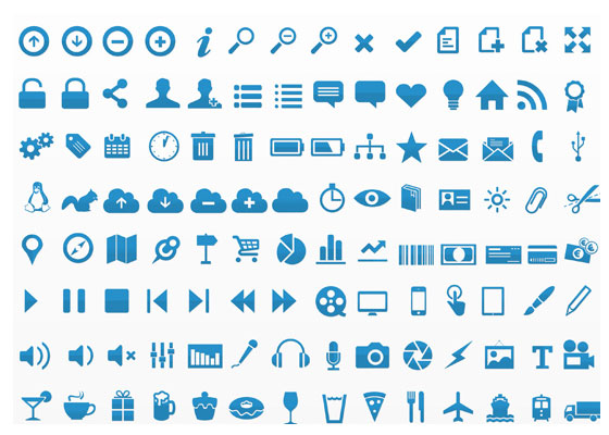 Symbols, Signs, Glyph And Simple Icon Sets For Your Design