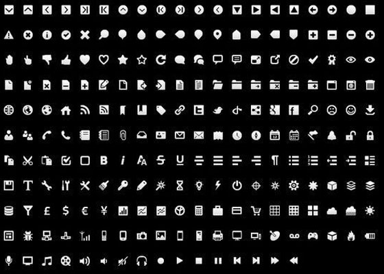 Symbols, Signs, Glyph And Simple Icon Sets For Your Design
