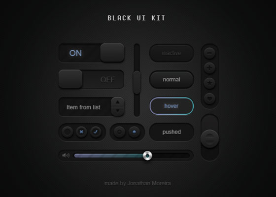 Black UI Kit