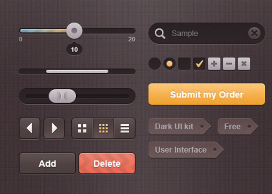 Breezy Dark UI Kit