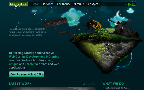 green web design