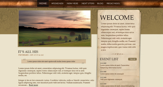 High quality Free Psd Themes