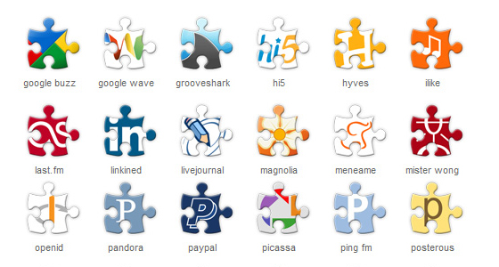 12 Web2.0 website icons 3D models