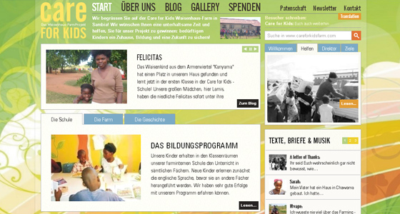 Websites with large backgrounds