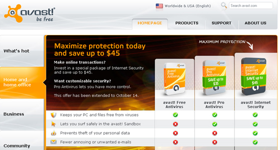 List of Free Antivirus