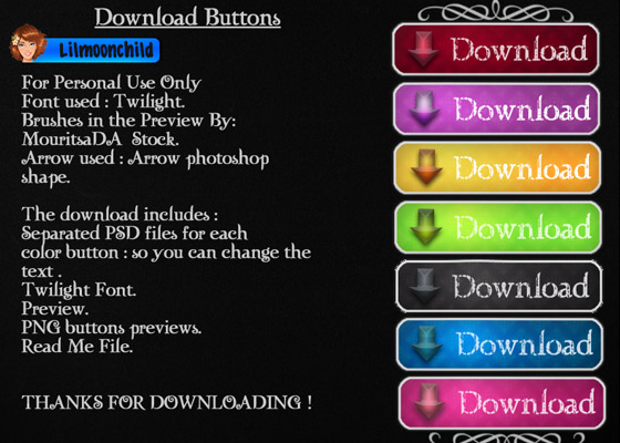 Free PSD Web Buttons