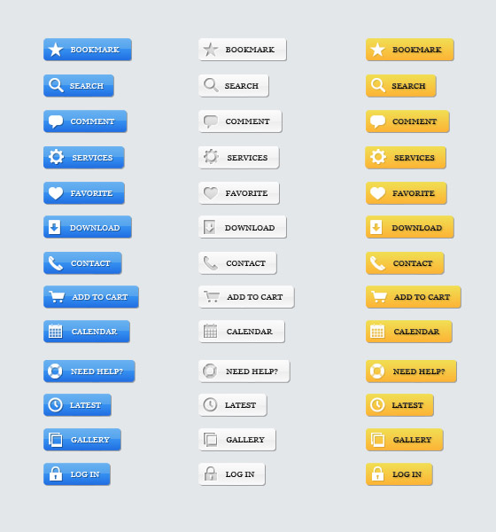 Free PSD Web Buttons