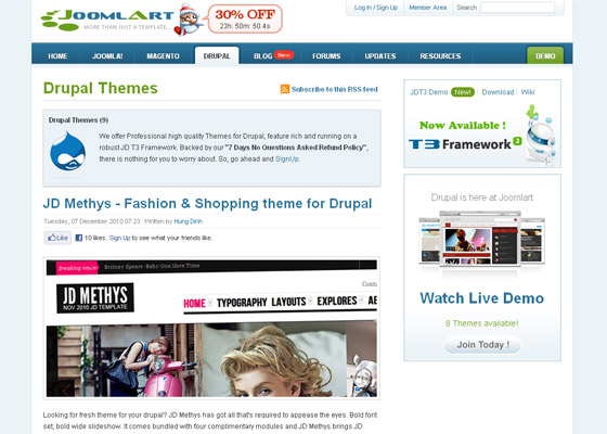 Best Drupal Themes Providers