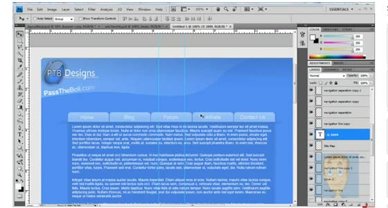 Photoshop Weblayout Video Tutorials