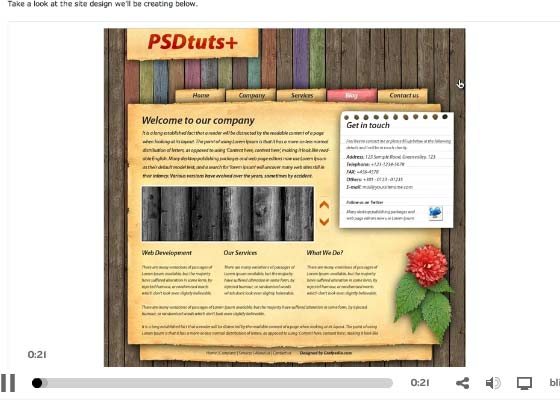 Photoshop Weblayout Video Tutorials