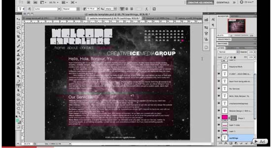 Photoshop Weblayout Video Tutorials