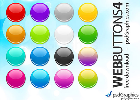 Free PSD Web Buttons