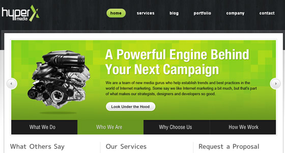 Examples of Slideshows in Webdesign