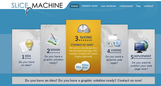 Examples of Slideshows in Webdesign