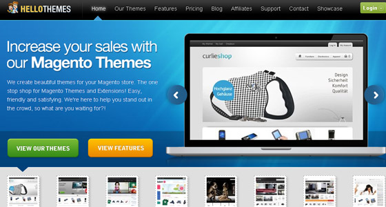 Examples of Slideshows in Webdesign