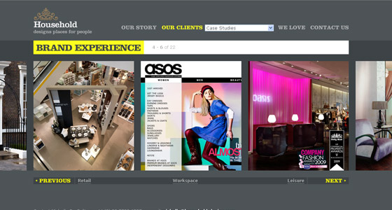 Examples of Slideshows in Webdesign