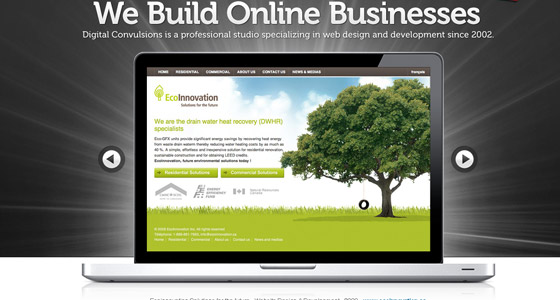 Examples of Slideshows in Webdesign