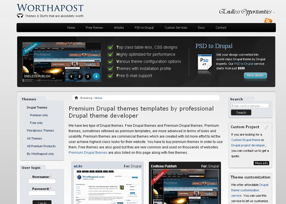 Best Drupal Themes Providers