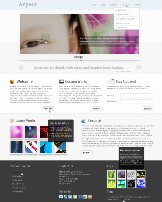 Photoshop Website Templates