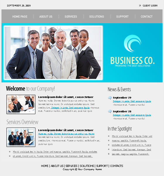 Photoshop Website Templates