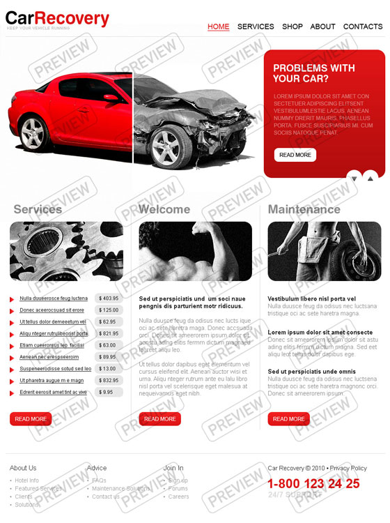 Photoshop Website Templates