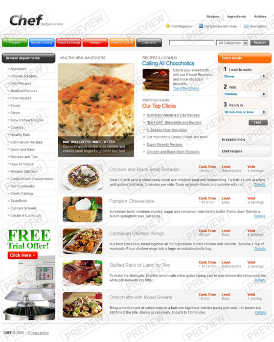 Photoshop Website Templates