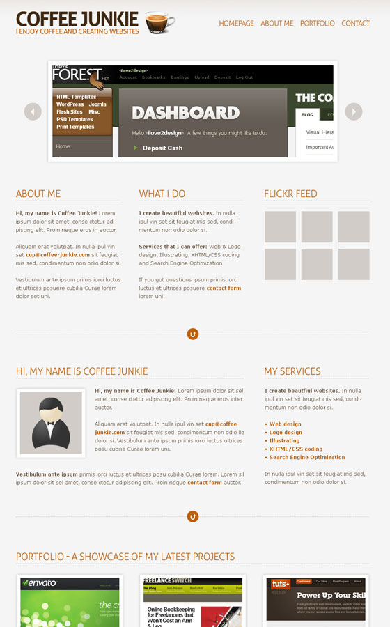 Photoshop Website Templates