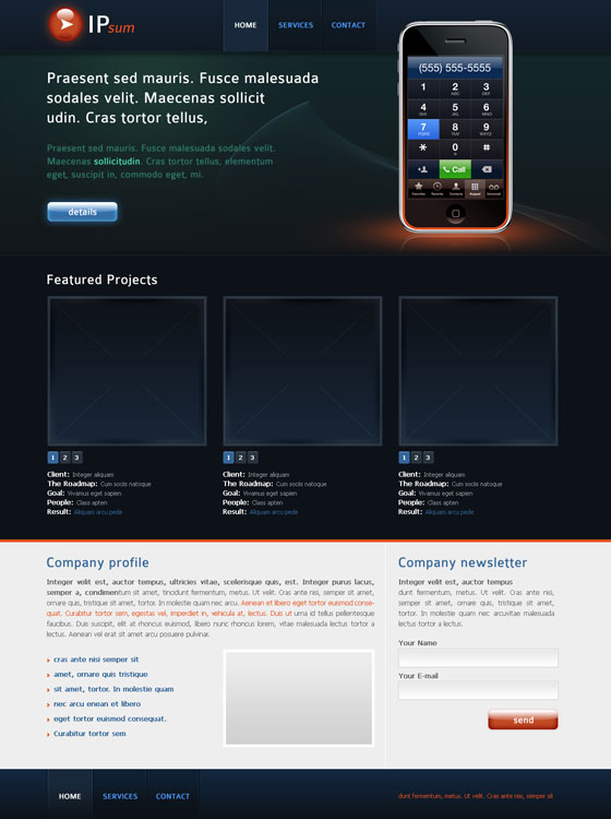 Photoshop Website Templates